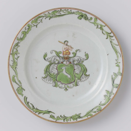 Plate with the arms of the De Wilde family - Anonymous