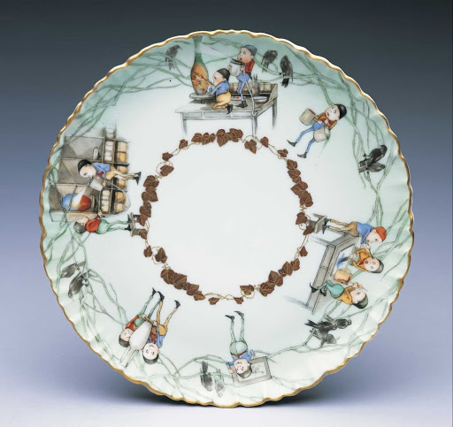 Plate: Decorating Pottery at Rookwood - Kitaro Shirayamadani (American, b.1865, d.1948)