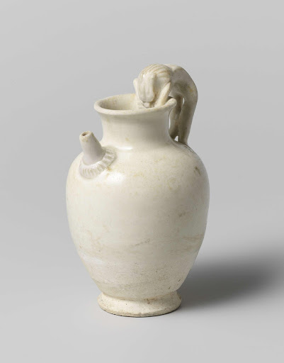 Ovoid ewer with a dragon handle - Anonymous