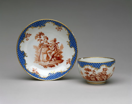 Teacup and Saucer - Worcester Porcelain Manufactory