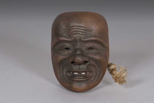 Mask Netsuke of Okina - Sekiho