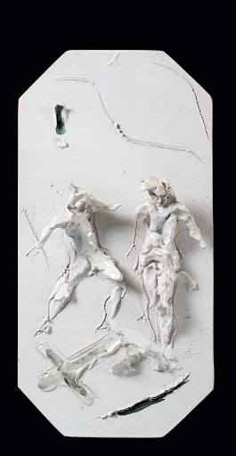 "White" Stations of the Cross, Station X: Jesus is stripped - Lucio Fontana