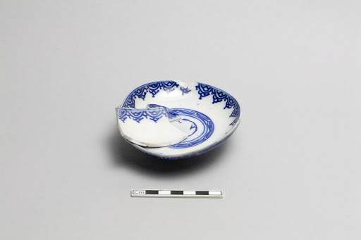 Lid for covered bowl, fragment