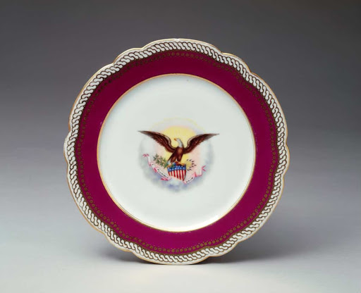 Dinner Plate from the Abraham Lincoln State Service - Haviland & Co.