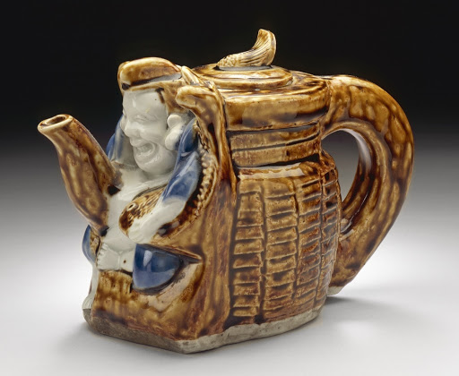 Teapot or Ewer in the Form of Ebisu and Tai Fish - Unknown