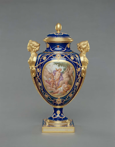 Side Vase (with Venus and Calypso) - Shape designed by Jacques-Fran?ois Deparis (French, active 1746 - 1797)
