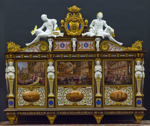 The Duke of Orléans Commemorative Wedding Cabinet, Sèvres Manufactory - Jean-Charles Develly