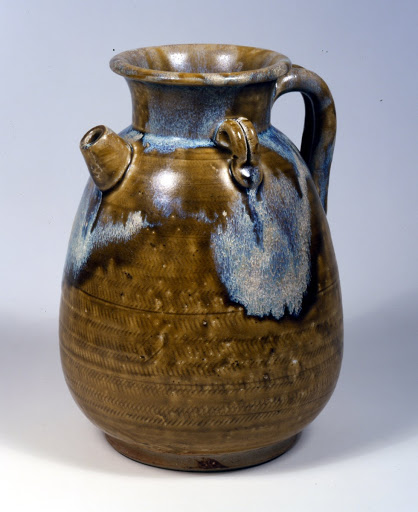 Ewer with suffused glaze