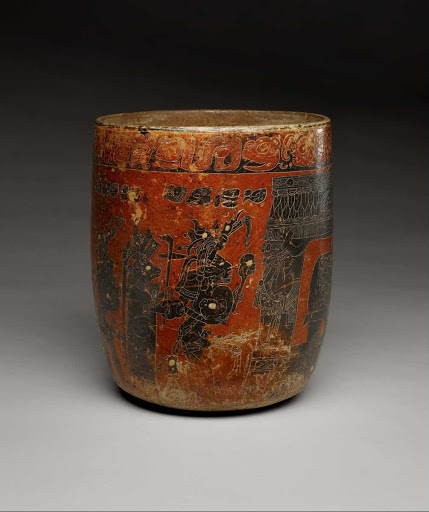 Vase with Mythological Resurrection Scene - Maya