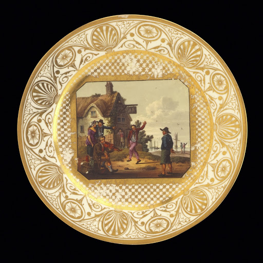 Plate - Pinxton (attributed to), J. Hewlett