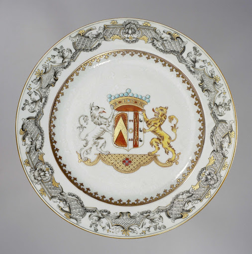 Plate with the arms of the Herzeele family - Anonymous
