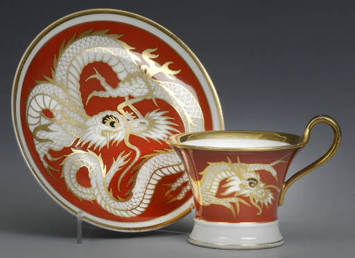 Cup and saucer from the "Dragon" set - Astrid Tiits