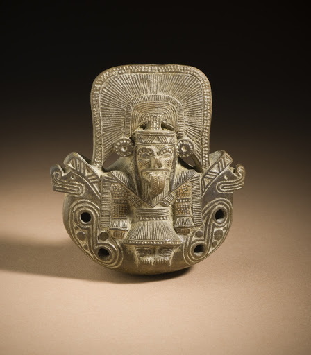 Ocarina in the Form of a Dignitary on Double-Headed Serpent Throne - Unknown