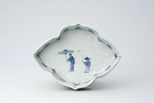 Bowl, Design of Figures in Underglaze Blue; Kosometsuke Type - Unknown