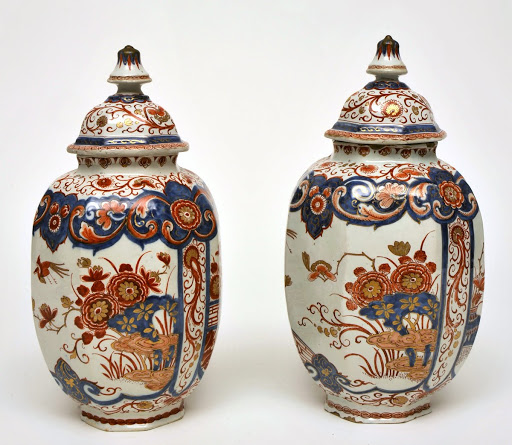 Pair of Vases, c.1710 - The Greek 'A' Factory, Delft Earthenware