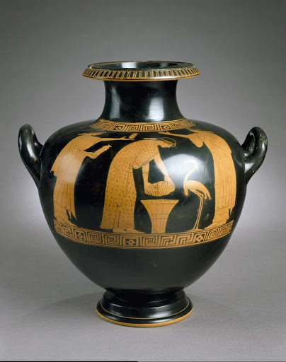 Hydria (Water Jar) with Domestic Scene - attributed to the Painter of the Yale Oinochoe