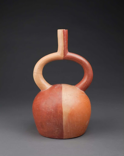 Ceramic ceremonial vessel that represents a duality ML010816 - Moche style