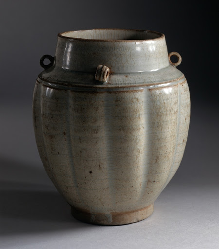 Fluted Jar (Quan) with Loops on Shoulder - Unknown
