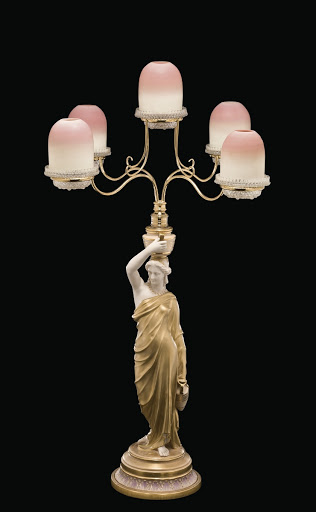 Cricklite Figural Five Light Fairy Lamp - Clarke's Pyramid & Fairy Light Company, Ltd., Manufacturer