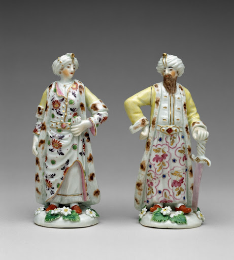 Figures of a Turk and a Companion - Worcester Porcelain Manufactory