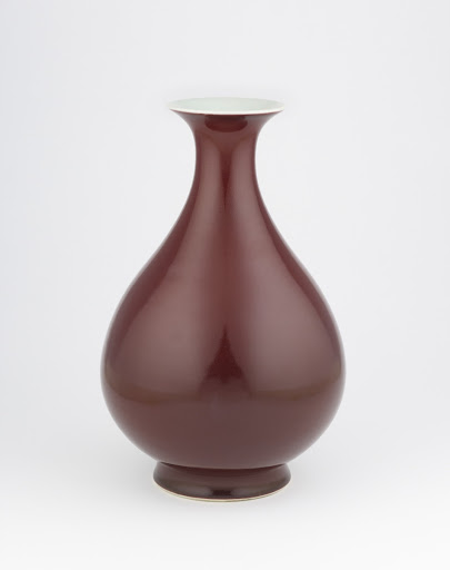 Bottle-form vase with langyao glaze