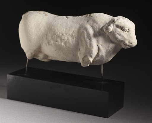 White Pottery Figure of A Bull - Unknown