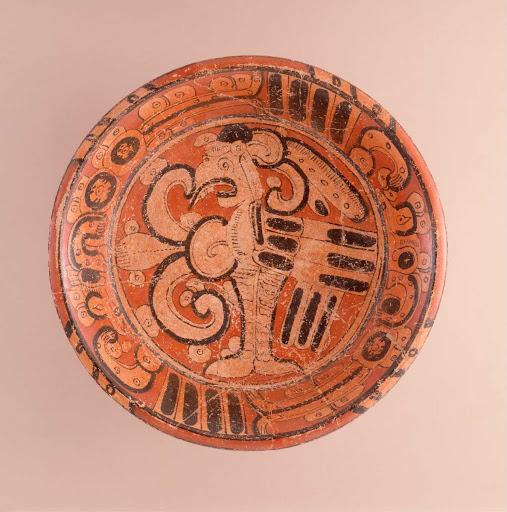 Tripod Plate with Mythological Bird - Unknown