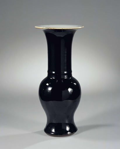Black baluster vase - Anonymous