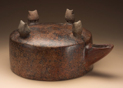 Spouted Vessel with Four Houses - Unknown