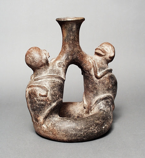 Stirrup Spouted Vessel with Monkeys - Unknown