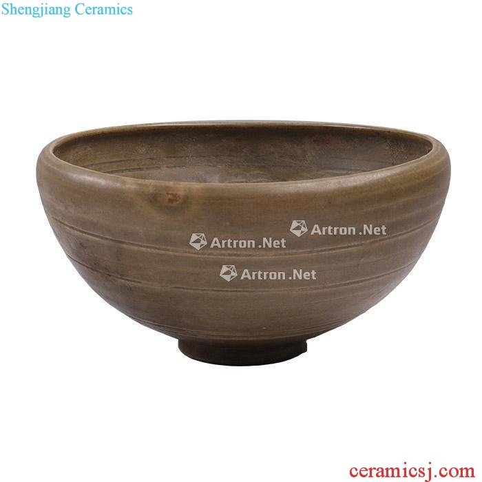 the song dynasty green glaze hand-cut bowl (a)