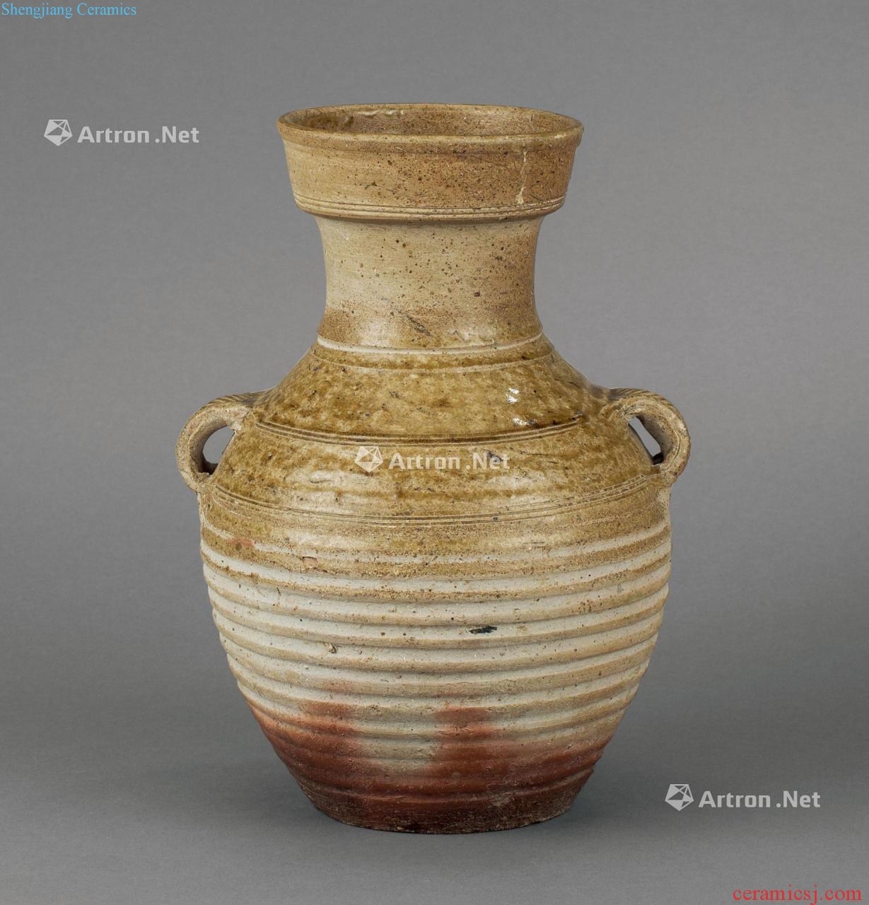 Han dynasty (206 A.D. 220 b.c), the kiln bowstring grain ears cans