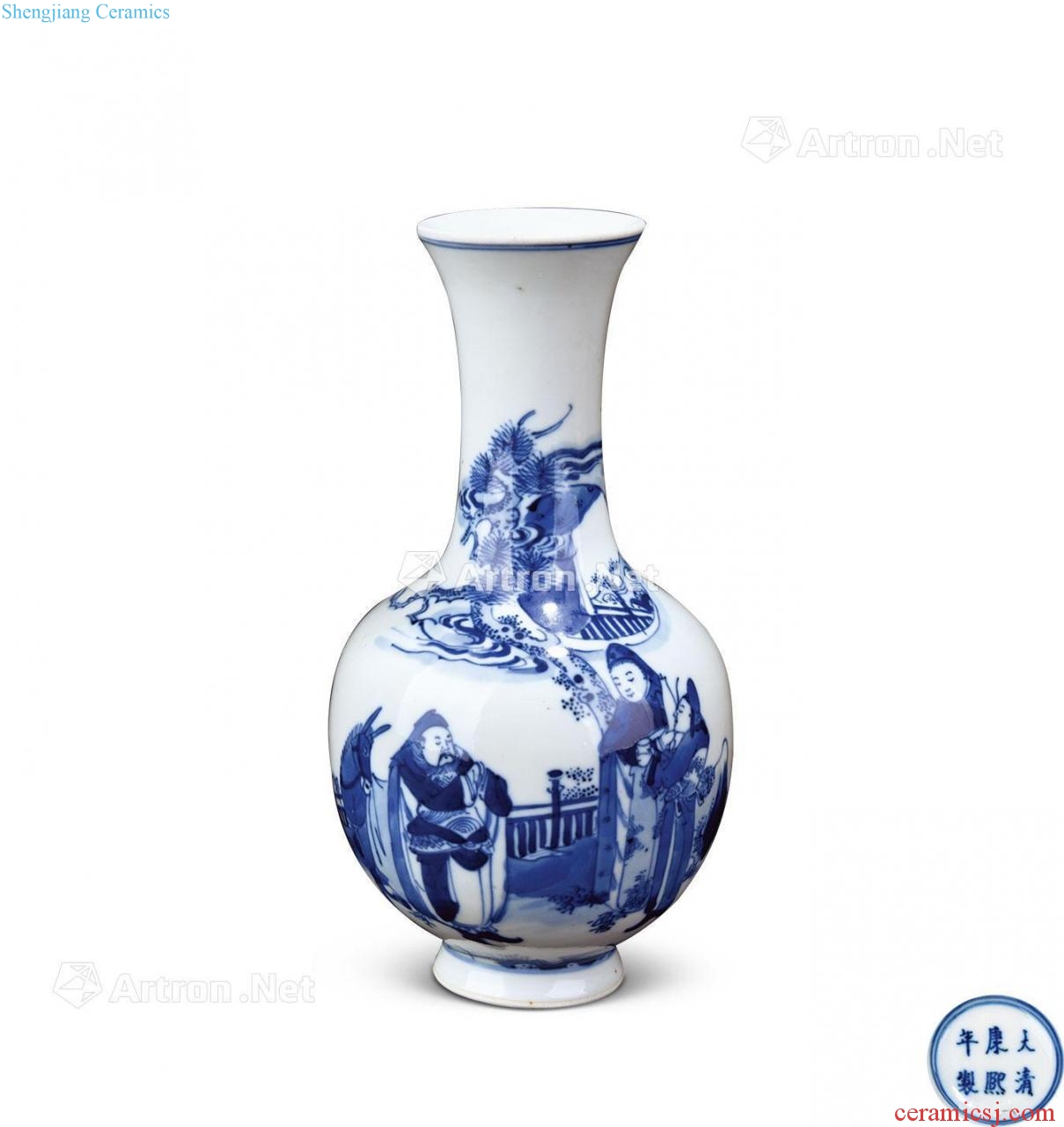 Stories of qing dynasty blue and white lines