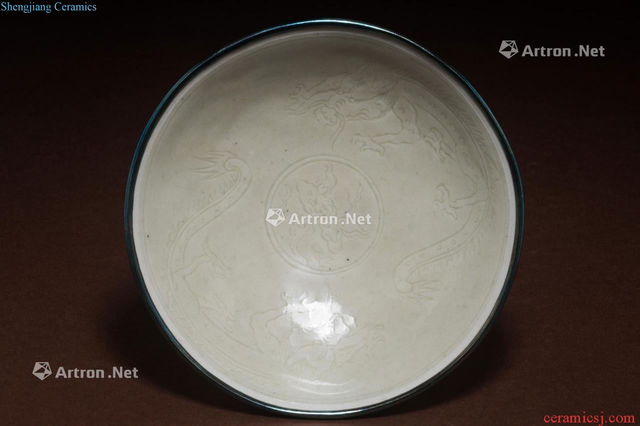 Golden dragon bowl set kiln