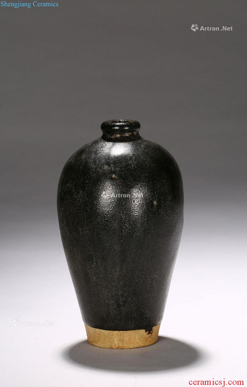 Ming The black glaze plum bottle