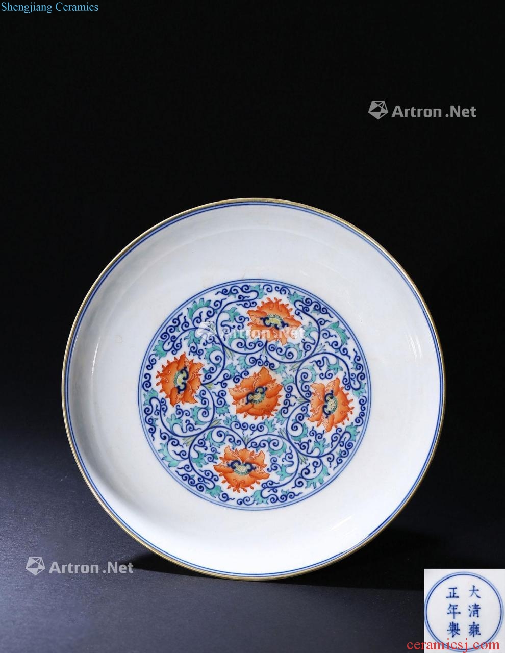 Qing bucket colors flower tray