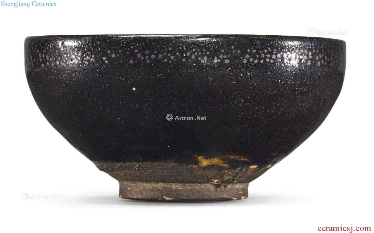 Song/gold black glaze small 盌 drip lines