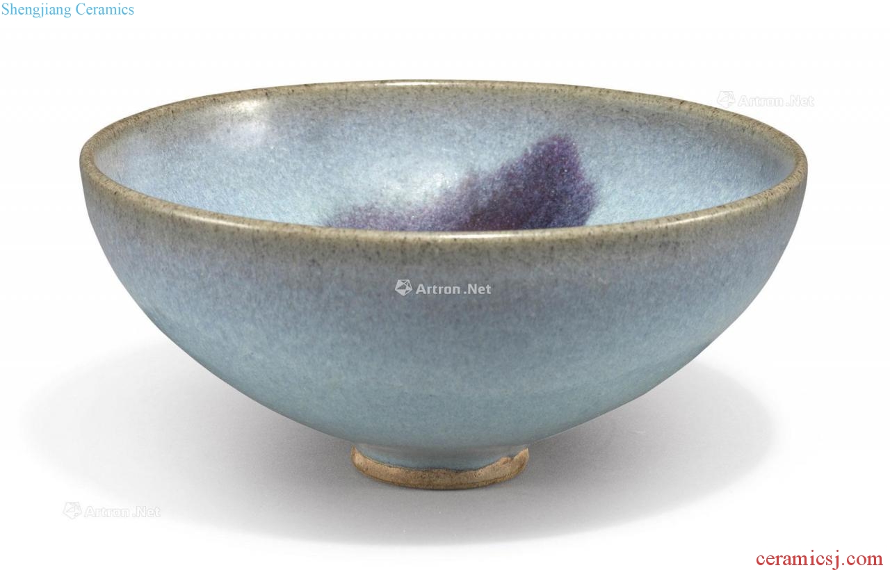 Song/gold Sky blue glaze purple spot 盌 masterpieces