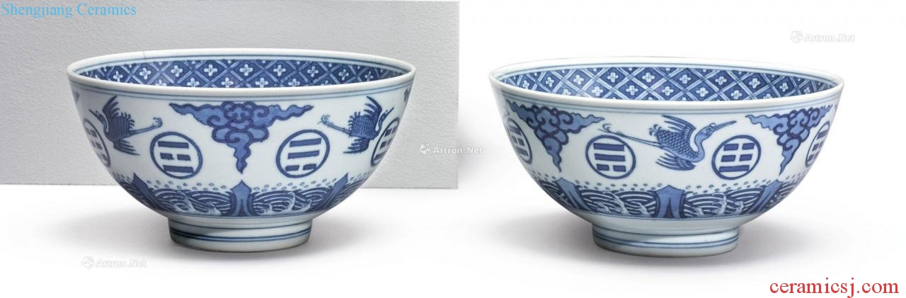 Qing daoguang Blue and white gossip James t. c. na was published grain 盌 (a)