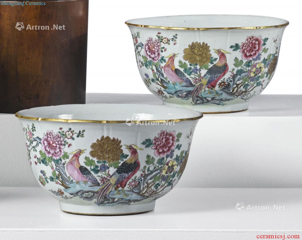 Qing in the eighteenth century Pastel kam hall riches and honour figure ling fancy pot (a)