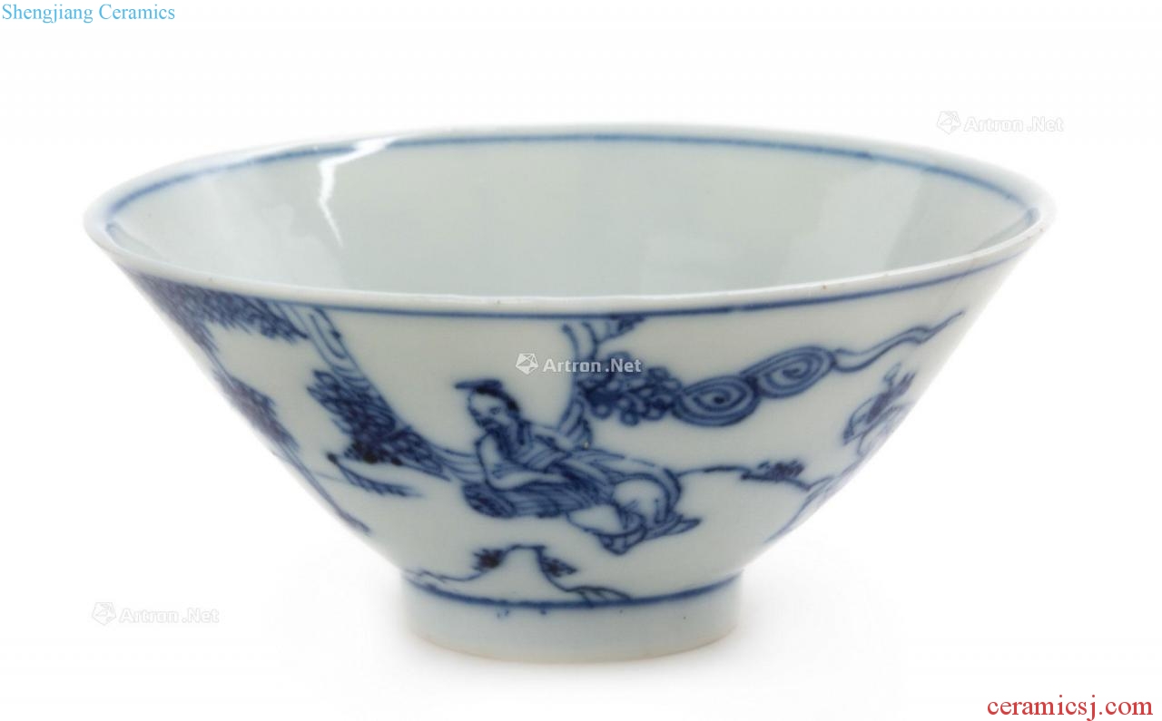 Qing daoguang Blue and white Gao Shitu small bowl