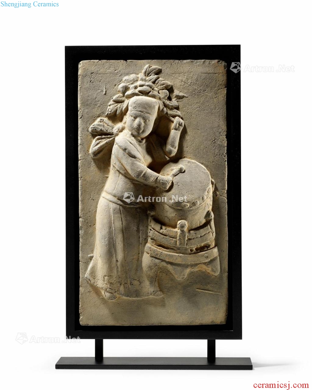 The song to gold Bas-relief drums pottery bricks