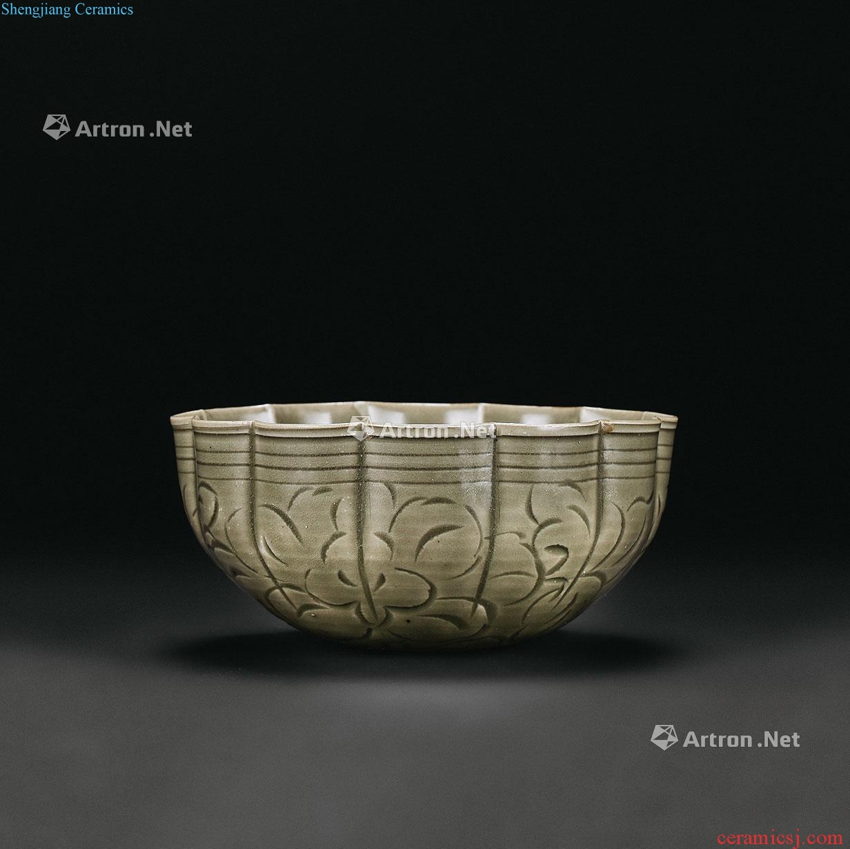 Northern Song Dynasty A YAOZHOU MOLDED CELADON BOWL