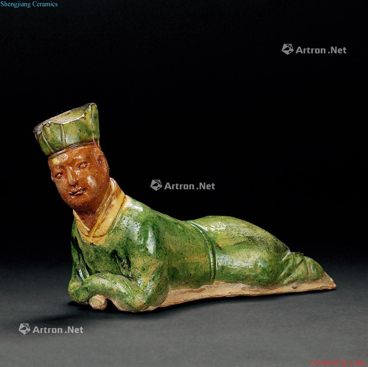 Song Dynasty A VERY RARE AND IMPORTANT SANCAI - GLAZED FIGURAL