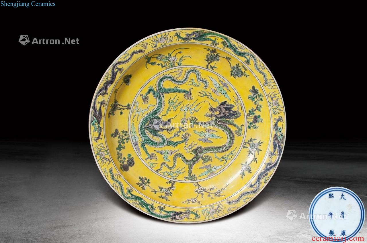 The qing emperor kangxi Yellow dragon and grain market