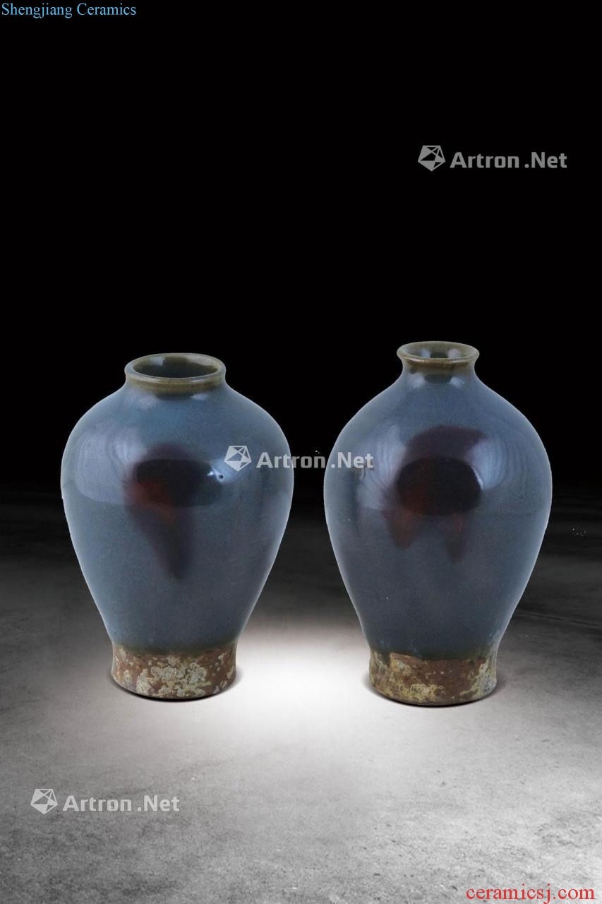 yuan Jun glaze bottle (a set of two)