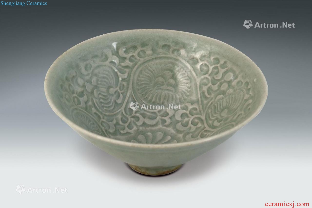 The song dynasty Yao state kiln printed bowls