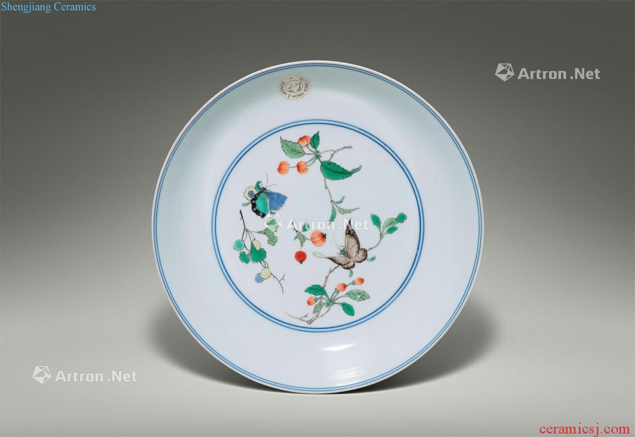 The qing emperor kangxi colorful flower tray "jolly meeting"