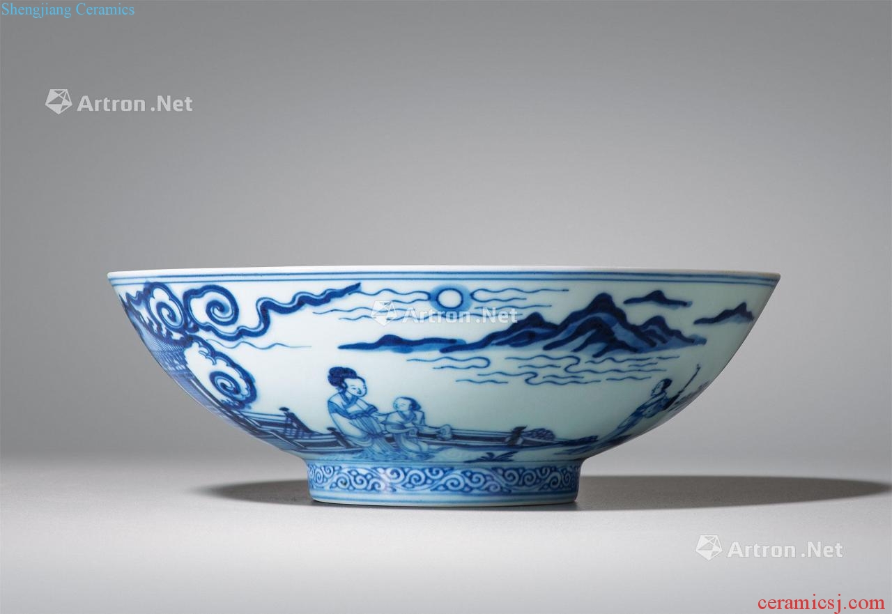 Qing yongzheng blue courtyard had bowl