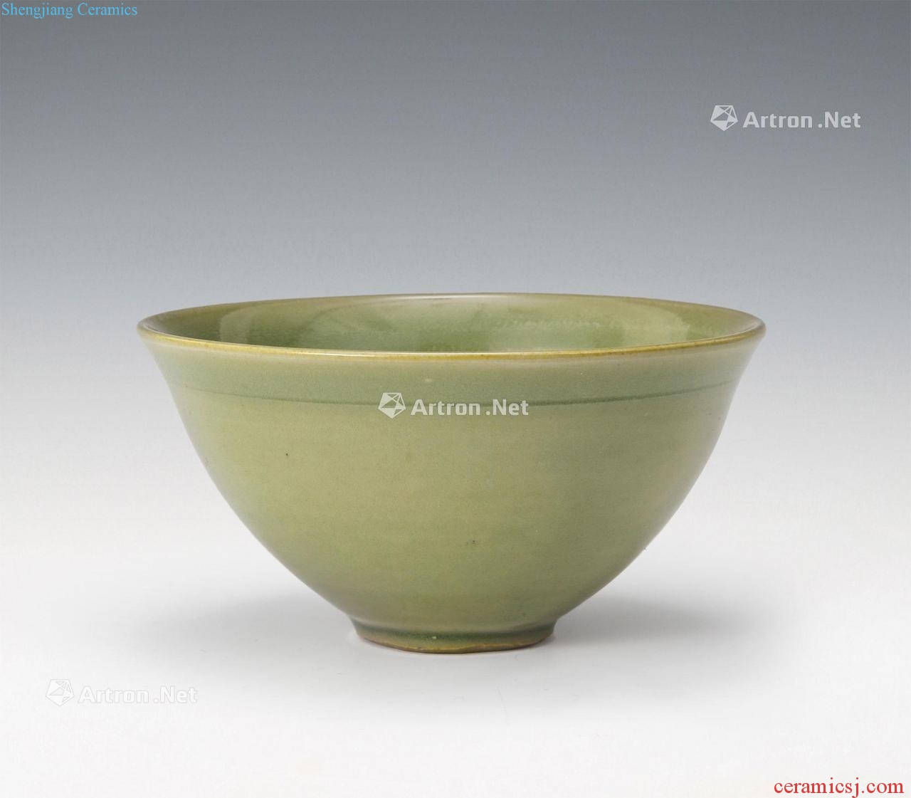 The song dynasty Yao state kiln fish grain printing bowl